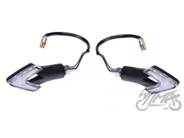 LAMP, TURNSIGNAL BLACK, WHITE LENS LED