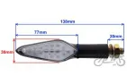POSŪKIO ŽIBINTŲ KOMPLEKTAS LED CARBON