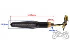 LAMP, DYNAMIC TURN SIGNAL INDICATOR BLACK, CLEAR LENS, 9 LEDS