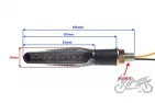 LAMP, DYNAMIC TURN SIGNAL INDICATOR CARBON, CLEAR LENS, 9 LEDS