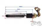 LAMP, DYNAMIC TURN SIGNAL INDICATOR CHROME, CLEAR LENS, 9 LEDS