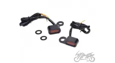 MINI LED PRIEKINIS POSŪKIO ŽIBINTAS HARLEY JUODAS