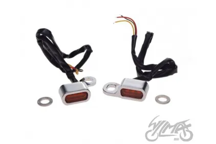 MINI LED FRONT TURN SIGNAL LIGHT FOR HARLEY CHROME