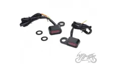 MINI LED PRIEKINIS POSŪKIO ŽIBINTAS HARLEY JUODAS