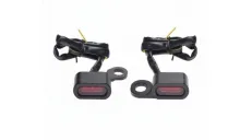 MINI LED FRONT TURN SIGNAL LIGHT compatible with Harley-Davidson motorcycles BLACK