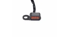 MINI LED FRONT TURN SIGNAL LIGHT compatible with Harley-Davidson motorcycles BLACK