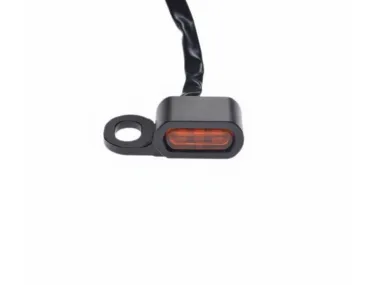MINI LED FRONT TURN SIGNAL LIGHT compatible with Harley-Davidson motorcycles BLACK