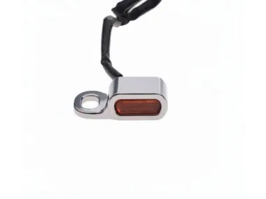MINI LED FRONT TURN SIGNAL LIGHT compatible with Harley-Davidson motorcycles CHROME