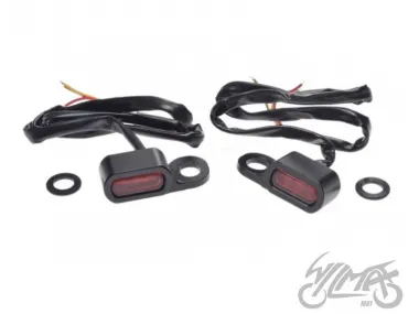 MINI LED PRIEKINIS POSŪKIO ŽIBINTAS HARLEY JUODAS