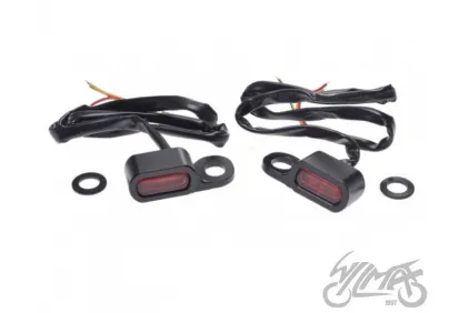 MINI LED PRIEKINIS POSŪKIO ŽIBINTAS HARLEY JUODAS