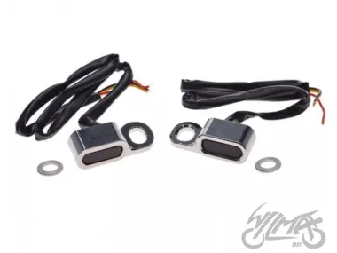MINI LED PRIEKINIS POSŪKIO ŽIBINTAS HARLEY CHROME