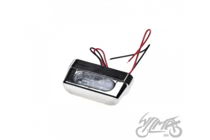LAMP, NUMBER PLATE UNIVERSAL CHROME
