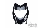 FRONT SHIELD, BLACK FOR APRILIA SR50 MOTARD