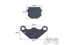 BRAKE PAD, SET HURRICANE ECE R90