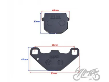BRAKE PAD, SET HURRICANE ECE R90