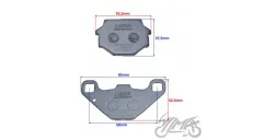 BRAKE PAD, SET KAWASAKI KTM SUZUKI APRILIA TGB ECE R90