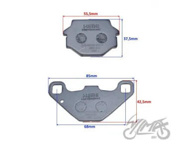 BRAKE PAD, SET KAWASAKI KTM SUZUKI APRILIA TGB ECE R90