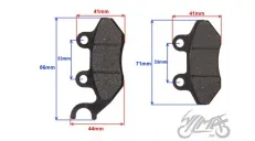 BRAKE PAD, SET TGB