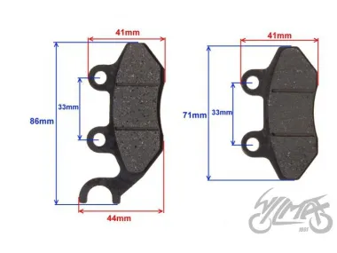 BRAKE PAD, SET TGB