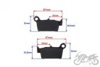BRAKE PAD SET, ORION APOLLO RX REAR