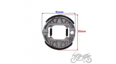 REAR BRAKE SHOES FOR PIAGGIO NRG TYPHOON ZIP