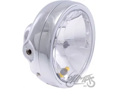 LAMP, FRONT, 6?, SIDE MOUNT, H4 CHROME