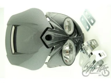 FAIRING, UNIVERSAL W/PROJECTOR EC CARBON-LOOK