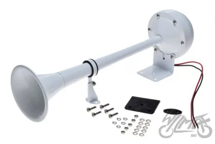 HORN, AIR WITH COMPRESSOR, METAL TUBE