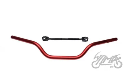 HANDLEBAR OFF ROAD 22 mm ALUMINIUM RED