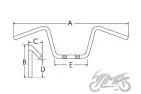 HANDLEBAR OFF ROAD 28,5 mm ALUMINIUM TITANIUM
