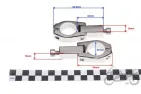 MOTOCIKLO RANKŲ APSAUGŲ LAIKIKLIAI 26,6MM VAIRUI
