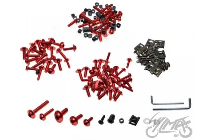 BOLT, ALUMINIUM RED (SET)