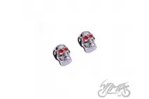 CAP, TIRE VALVE SKULL CHROME
