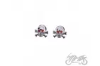 BOLT, LICENCE PLATE SKULL/BONES CHROME