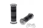 GRIPS, HANDLEBAR METAL ENGRAVED BLACK