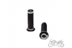 GRIPS, HANDLEBAR 038 CHROME END W/CABLE BRACKET INSERT