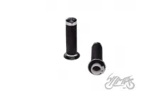 GRIPS, HANDLEBAR 038 CHROME END W/CABLE BRACKET INSERT