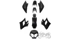 COVER SET, BODY PLASTICS DERBI SENDA XTREME SM50 BLACK