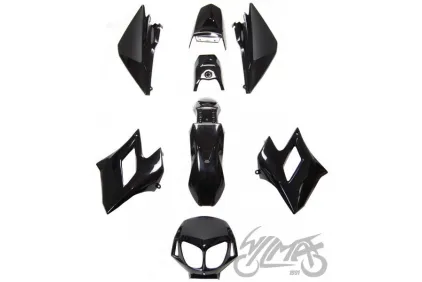 COVER SET, BODY PLASTICS DERBI SENDA XTREME SM50 BLACK