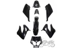COVER SET, BODY PLASTICS DERBI SENDA DRD RACING 50 BLACK