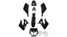 COVER SET, BODY PLASTICS DERBI SENDA DRD RACING 50 BLACK