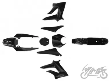 COVER SET, BODY PLASTICS DERBI SENDA III 2011 BLACK