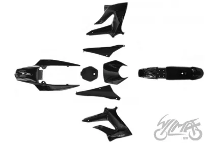 COVER SET, BODY PLASTICS DERBI SENDA III 2011 BLACK