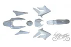 COVER SET, BODY PLASTICS DERBI SENDA III 2011 XTREME SM50 WHITE