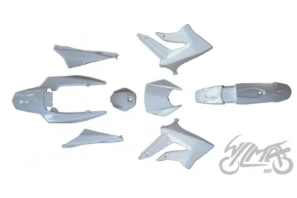 COVER SET, BODY PLASTICS DERBI SENDA III 2011 XTREME SM50 WHITE