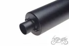 MUFFLER, EXHAUST MINIGUN BLACK