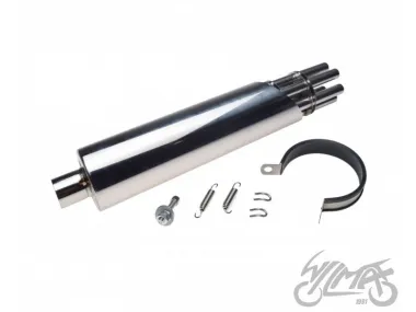 MUFFLER, EXHAUST MINIGUN CHROME