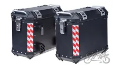 SIDE CASE SET, ALUMINIUM W/LOCK