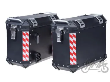SIDE CASE SET, ALUMINIUM W/LOCK