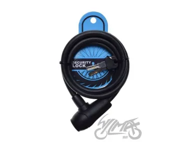 SPIRAL CABLE LOCK 10 X 1500 BLACK